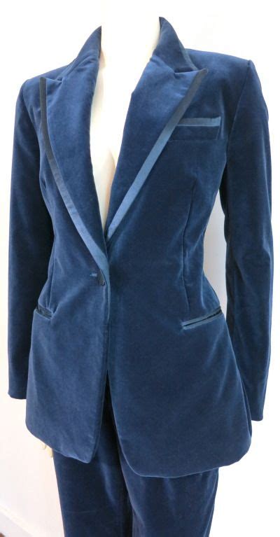 gucci velvet suit womens